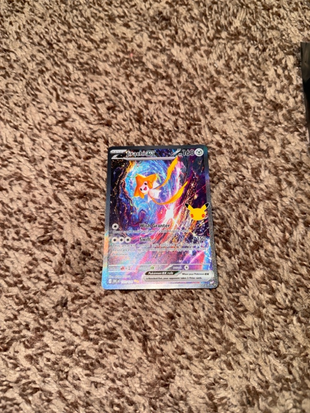 Jirachi EX 155/128 30th Celebration Pokemon Trading Card